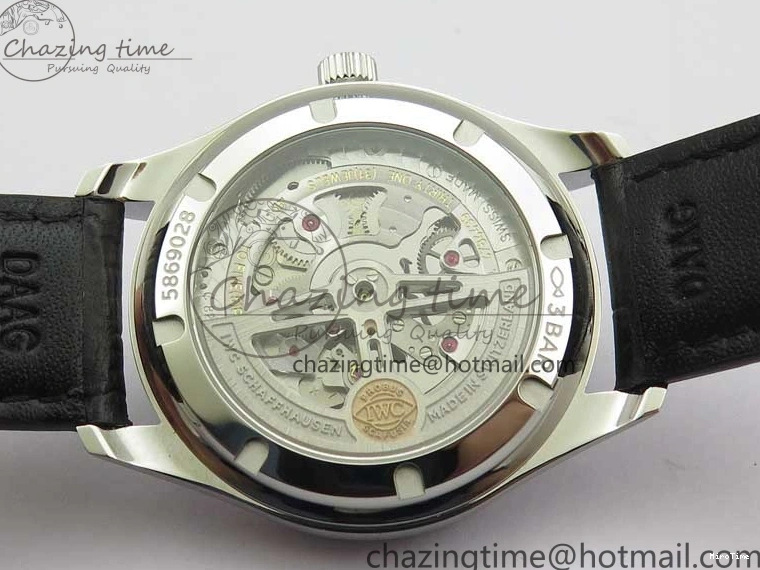 MIROTIME 0426 TimelessDesign Portuguese IW358304 ZF 1:1 Best Edition SS Blue Dial on Leather Strap A 7078